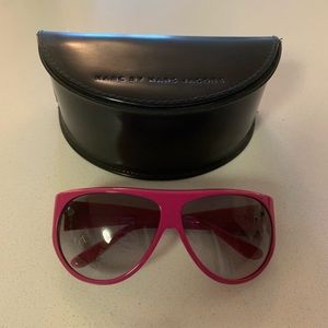 Marc By Marc Jacobs Magenta Aviator Sunglasses